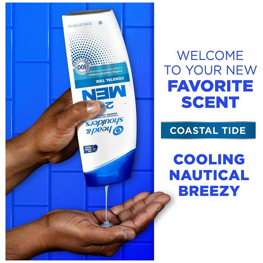 Head 
Shoulders 2 in 1 Dandruff Shampoo and Conditioner for Daily Use Coastal Tide 6