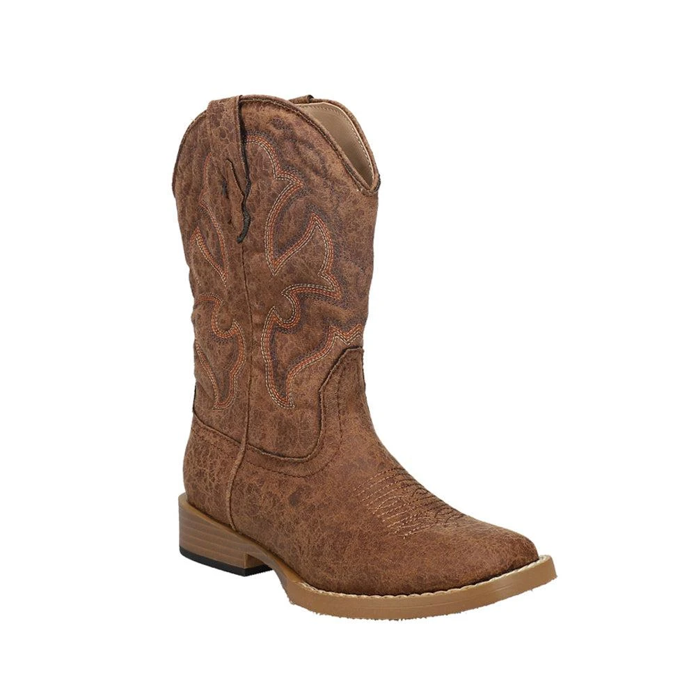 Roper Scout Square Toe Cowboy Boots (Little Kid) 2