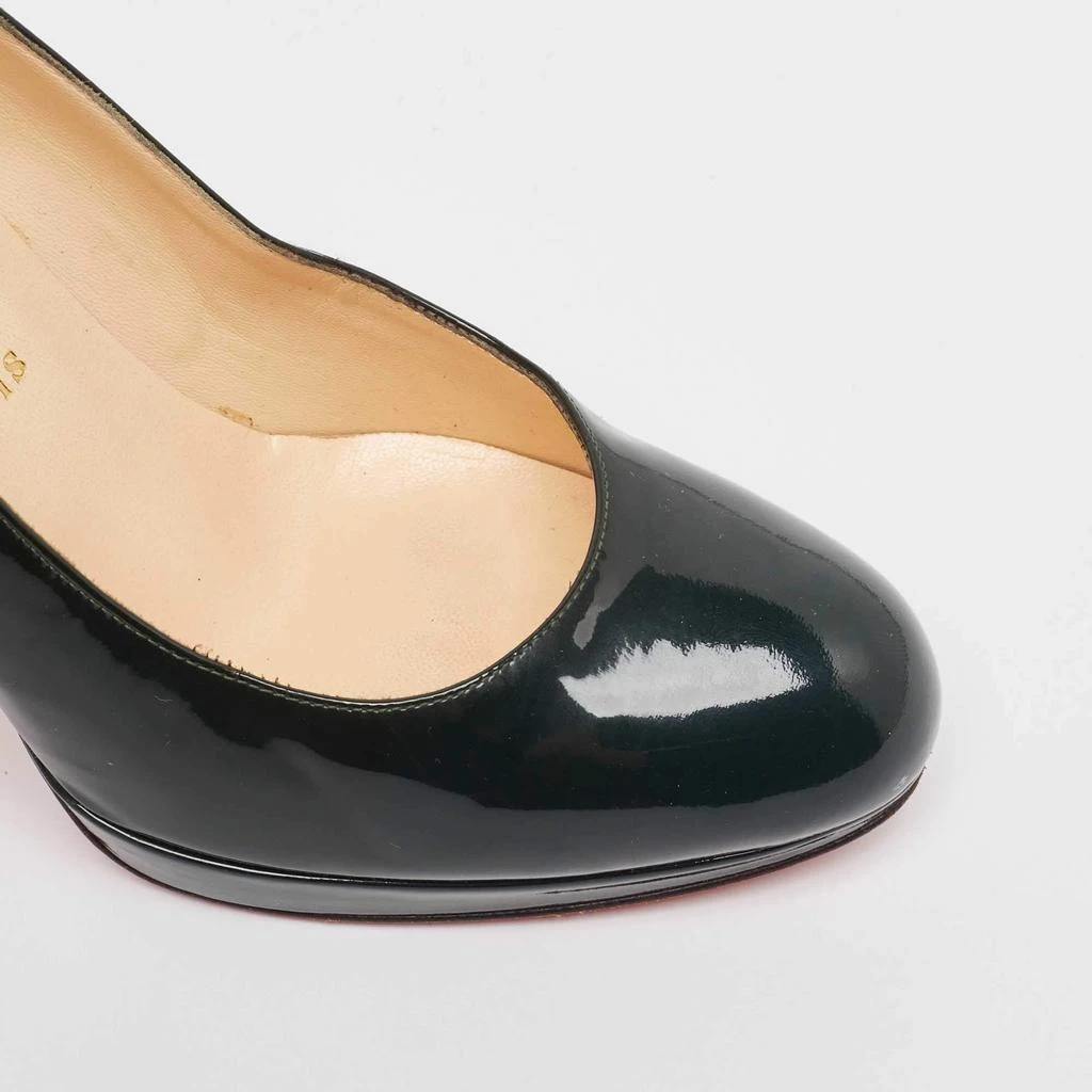 Christian Louboutin Christian Louboutin Green Patent Leather Simple Pumps Size 37.5 7