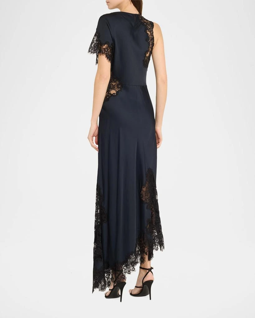 A.L.C. Alessia Satin and Lace Maxi Dress 4