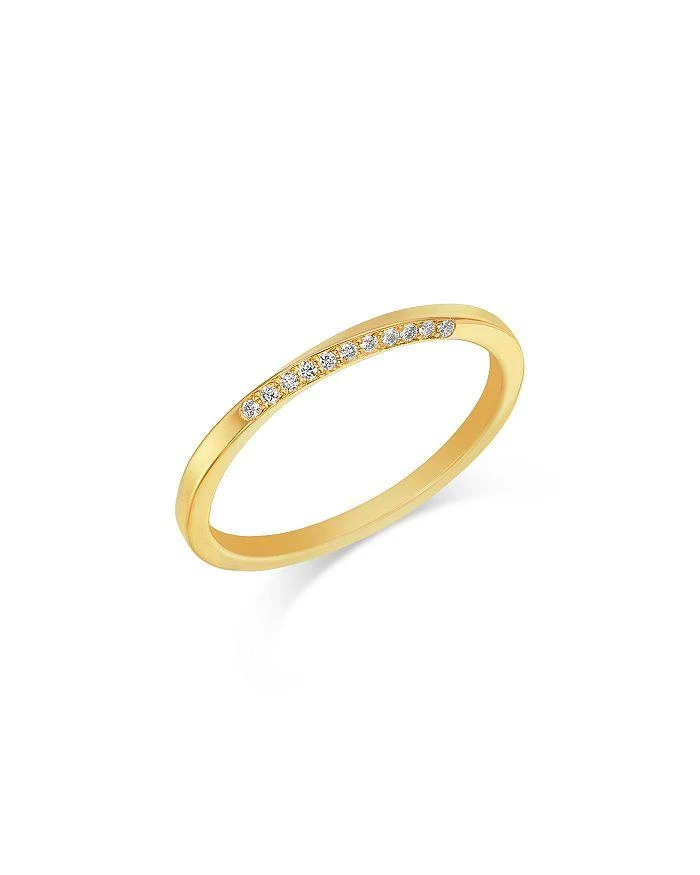 Zoe Chicco 14K Yellow Gold Pavé Diamond Twist Wire Ring