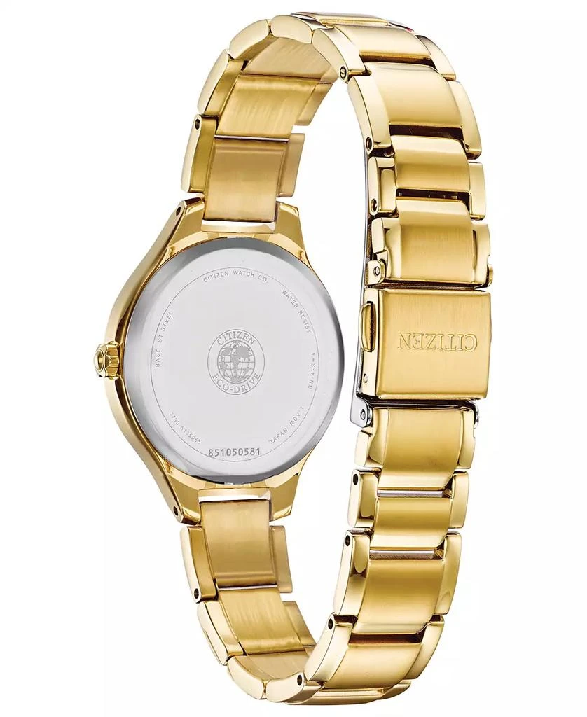 Citizen Eco-Drive Women's Corso Diamond-Accent Gold-Tone Stainless Steel Bracelet Watch 29mm 3