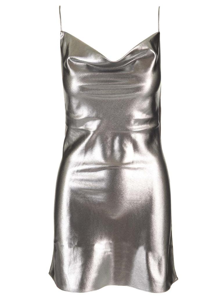 ROTATE ROTATE Metallic Mini Slip Dress