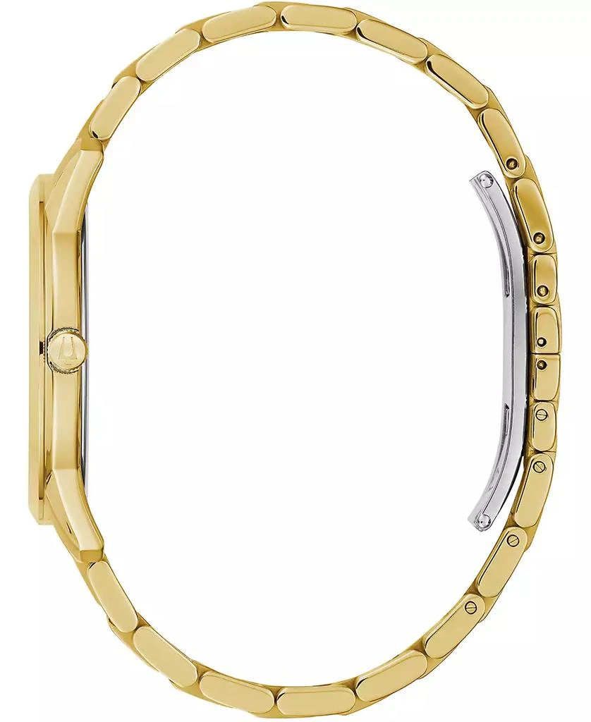 Bulova Men's Sutton Diamond-Accent Gold-Tone Stainless Steel Bracelet Watch 40mm 3
