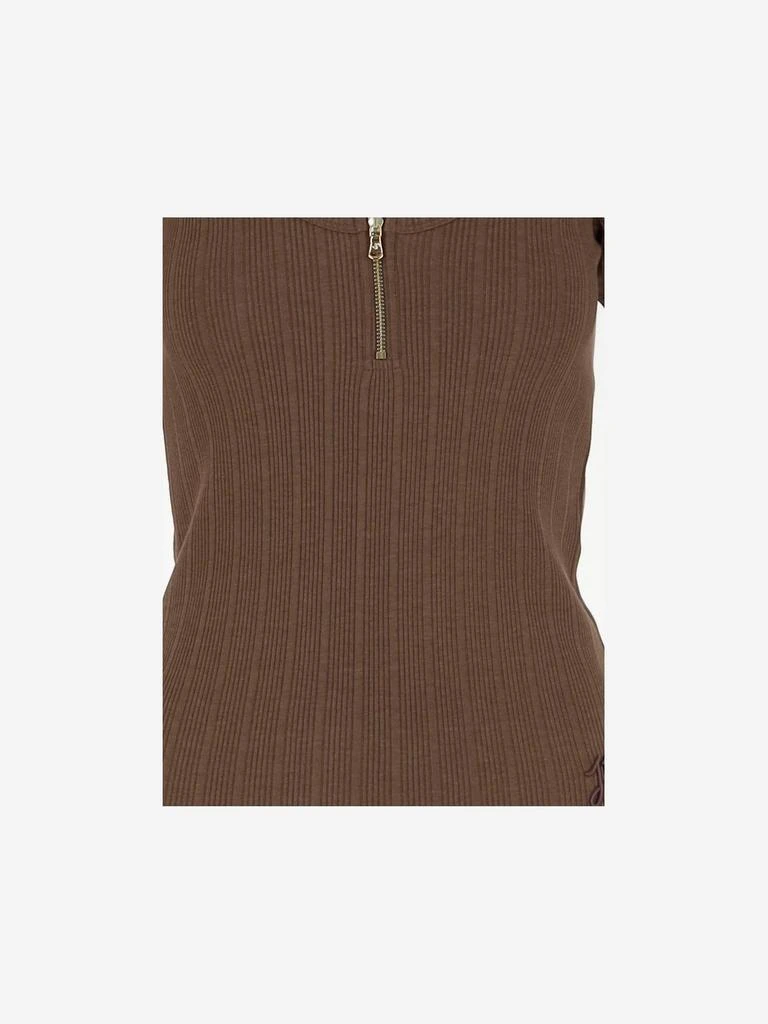 PATOU Patou Ribbed Zip-Front Top 3