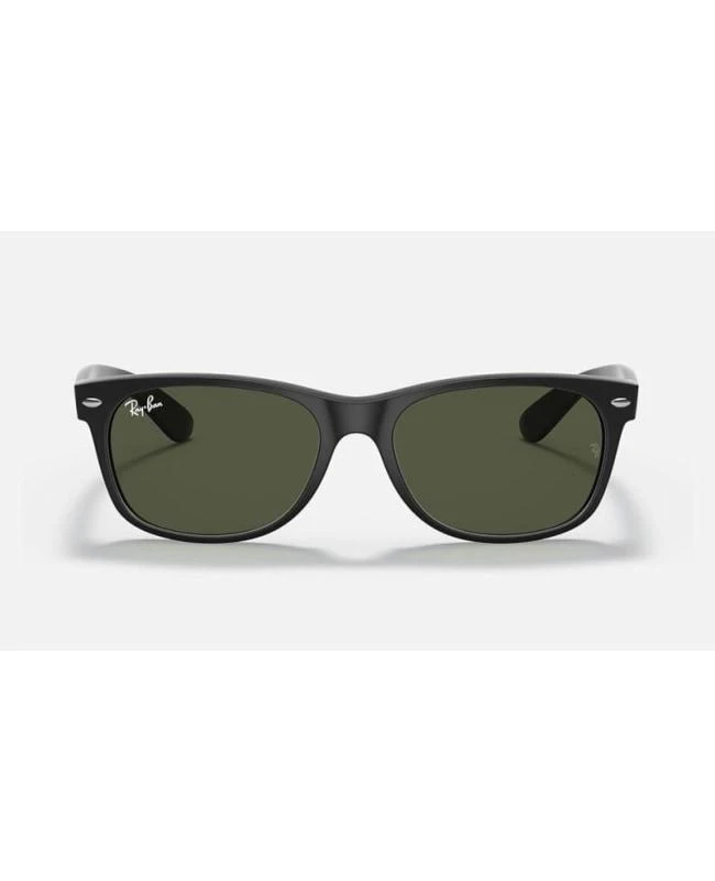 Ray-Ban Ray-Ban New Wayfarer Classic Square Black Acetate Green Men's Sunglasses RB2132 622 58-18 2