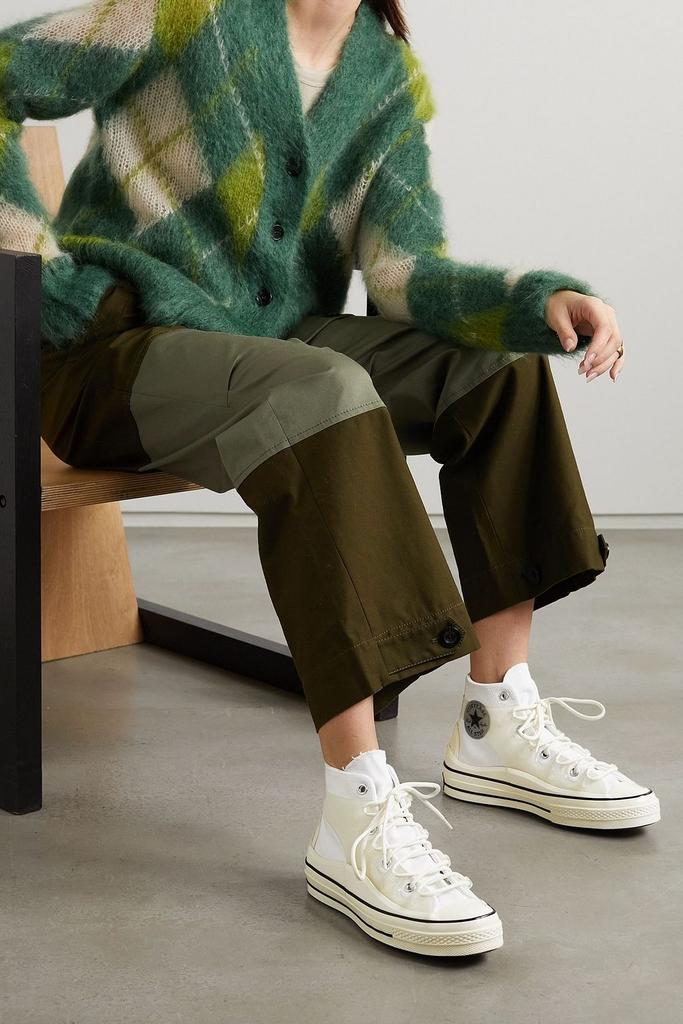 Converse Chuck Taylor All Star 70 rubber-trimmed canvas high-top sneakers