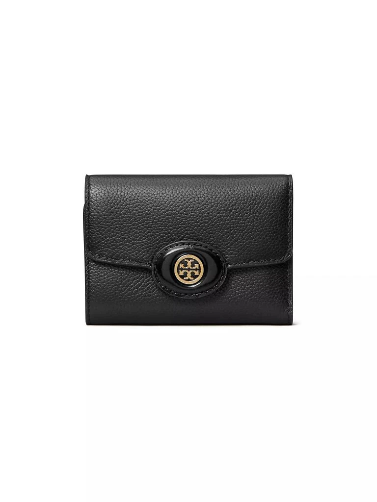 Tory Burch Robinson Pebbled Leather Small Wallet 1
