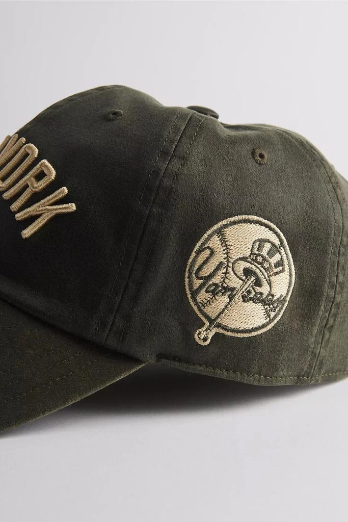 Mitchell & Ness Mitchell & Ness MLB New York Yankees Leather Dad Hat 2