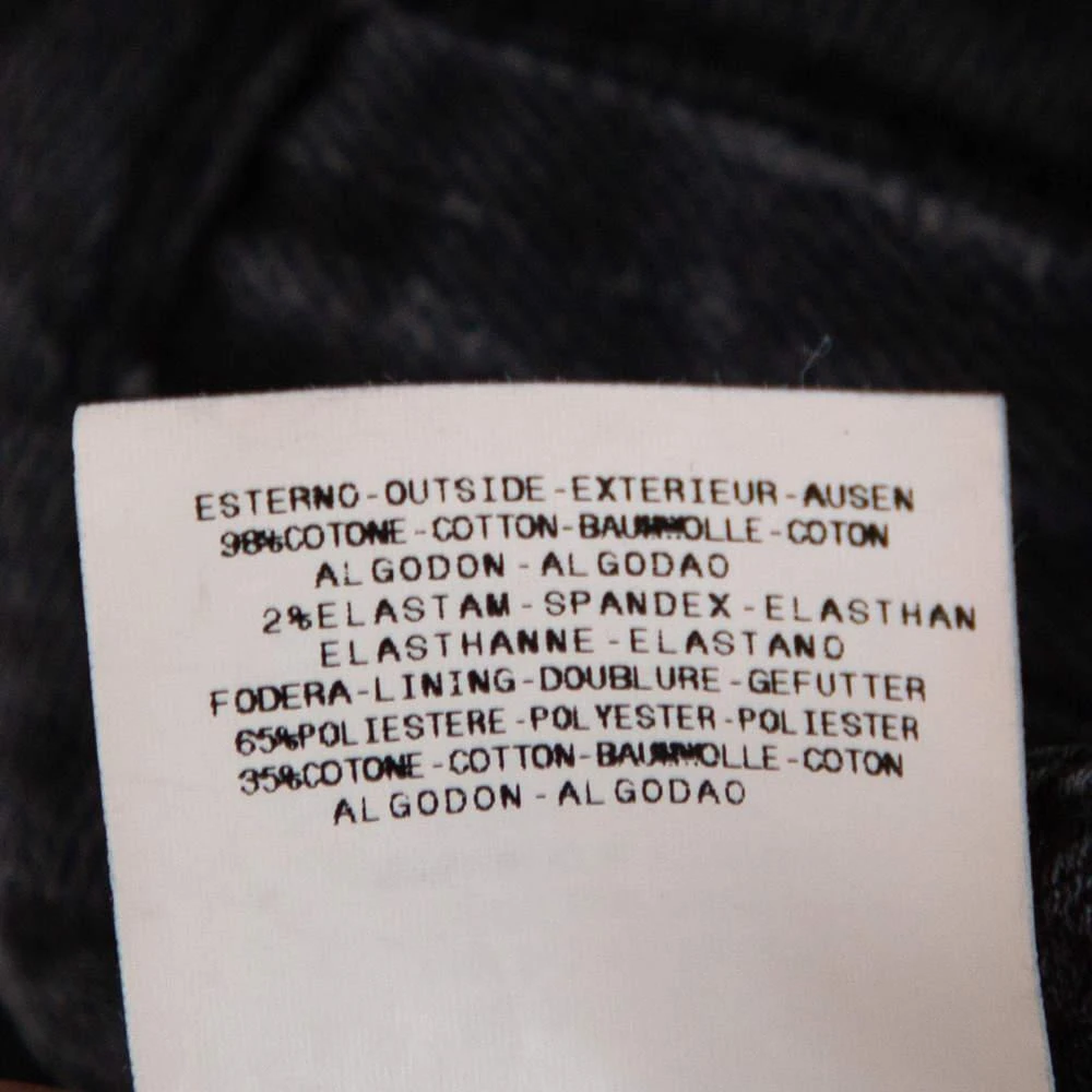 PIERRE BALMAIN Pierre Balmain Dark Grey Washed Denim Mini Skirt M 7