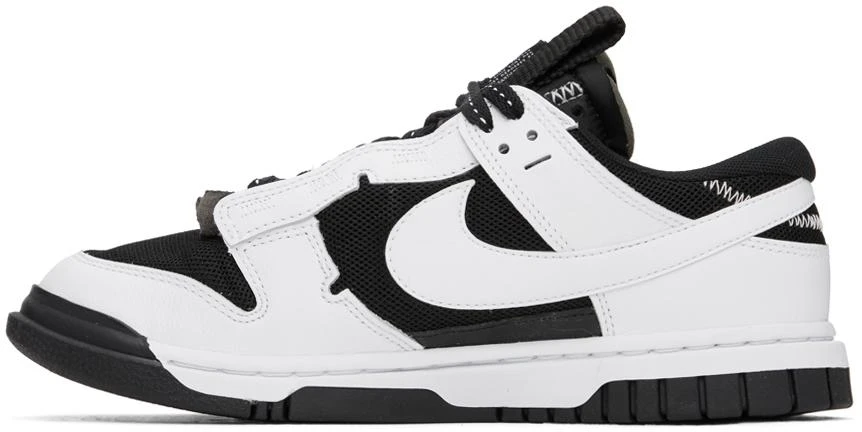 NIKE Black & White Air Dunk Jumbo Sneakers 3