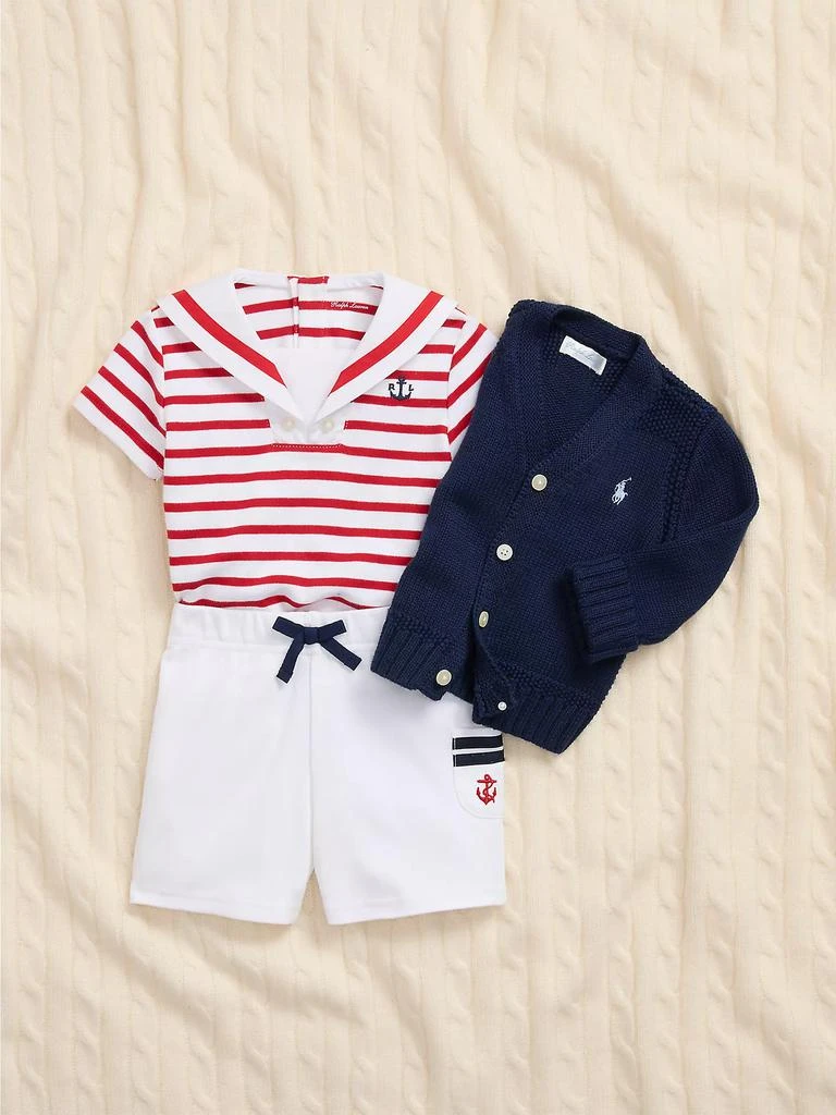 Ralph Lauren Baby Boy's 2-Piece Striped Polo & Shorts Set 3