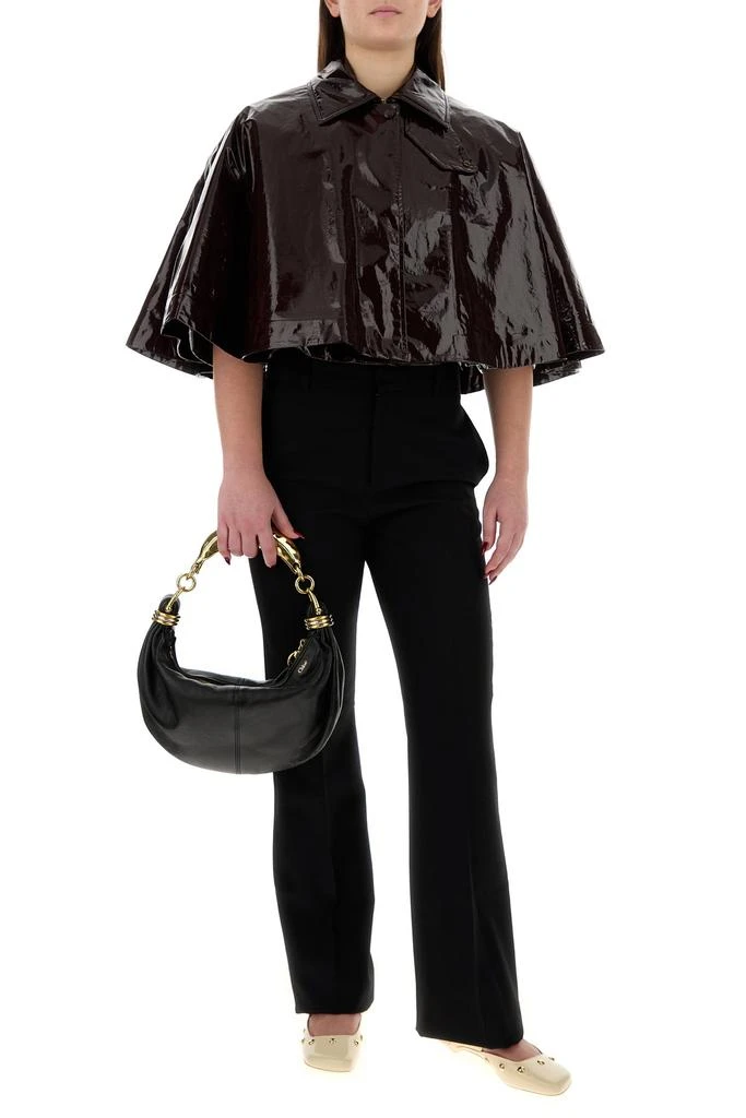 Chloé Black leather small Bracelet Hobo shoulder bag 5