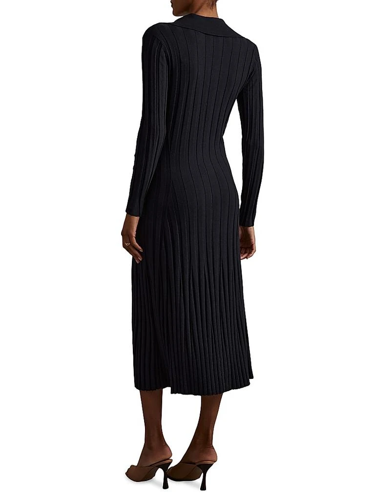 REISS Winnie Rib-Knit Midi-Dress 4