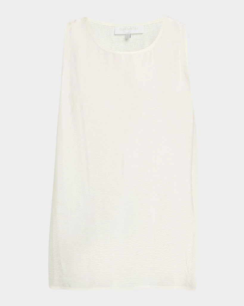 Eskandar A-Line Shimmer Silk Shell