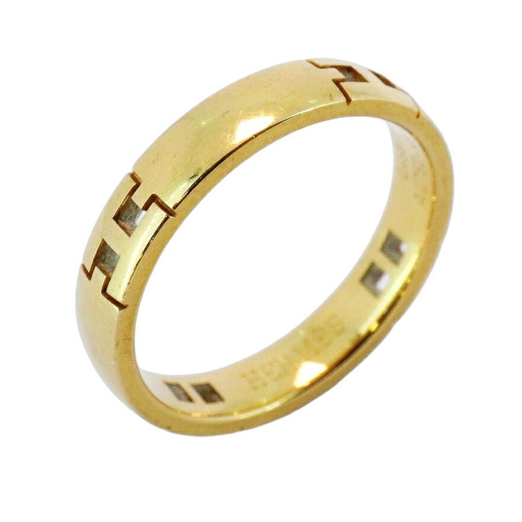 Hermes yellow gold (18K) Band Ring (Pre-Owned)