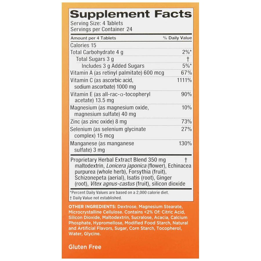 Walgreens Immune Support Vitamin C Chewable Tablets Citrus 3