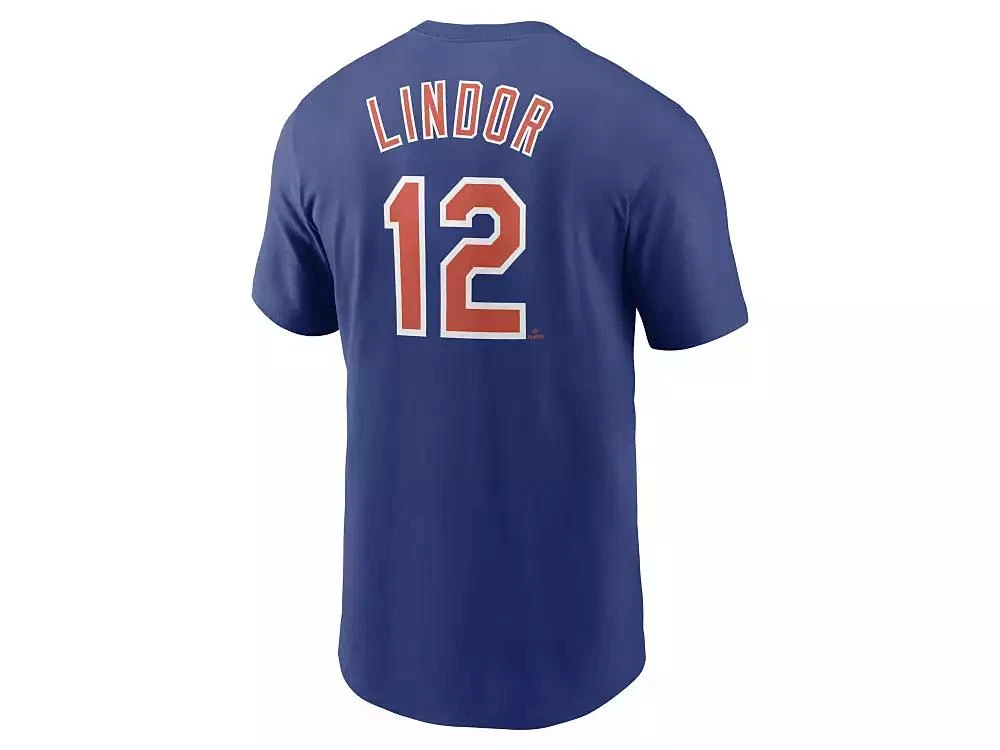 NIKE New York Mets Men's Name and Number Player T-Shirt - Francisco Lindor 1