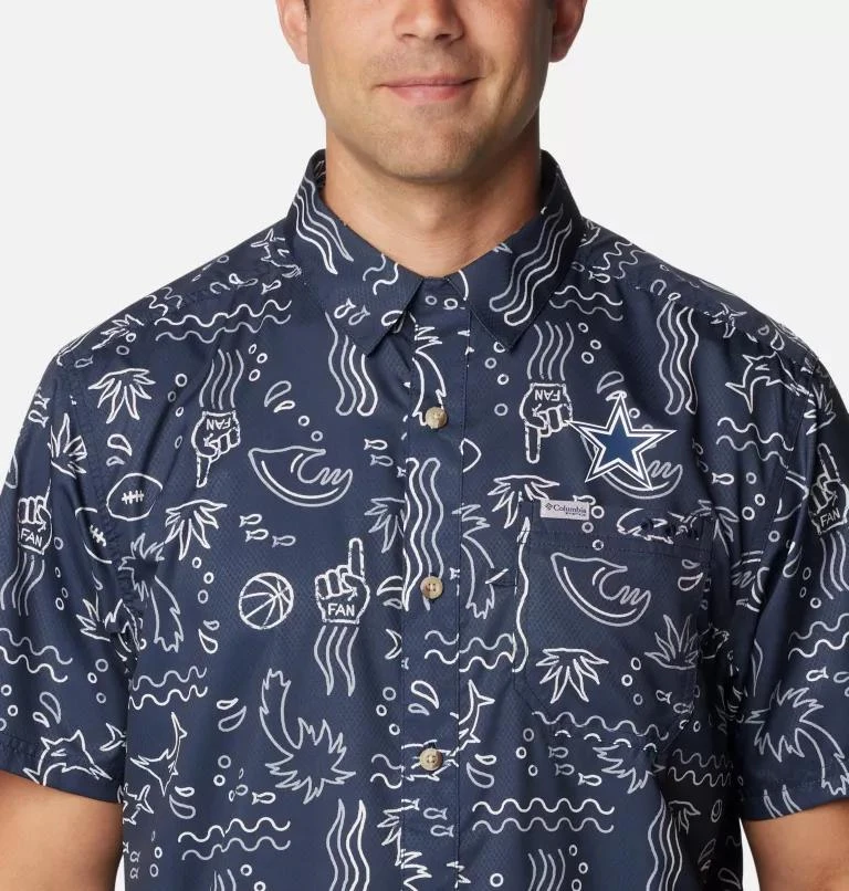 Columbia Columbia Men's Dallas Cowboys PFG Super Slack Tide Shirt- 4