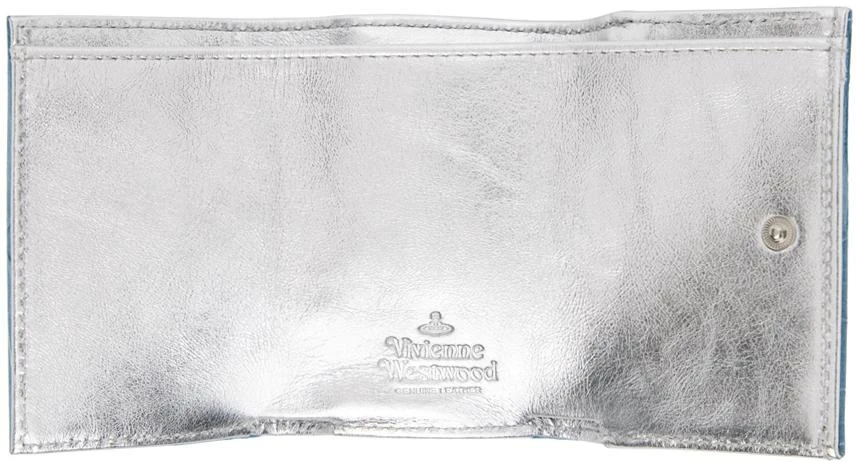 Vivienne Westwood Blue Crocodile Envelope Wallet 3