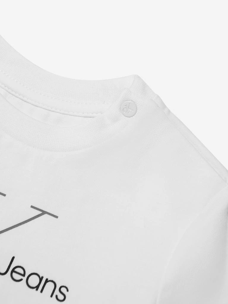 Calvin Klein Calvin Klein Baby Monogram T-Shirt in White 4