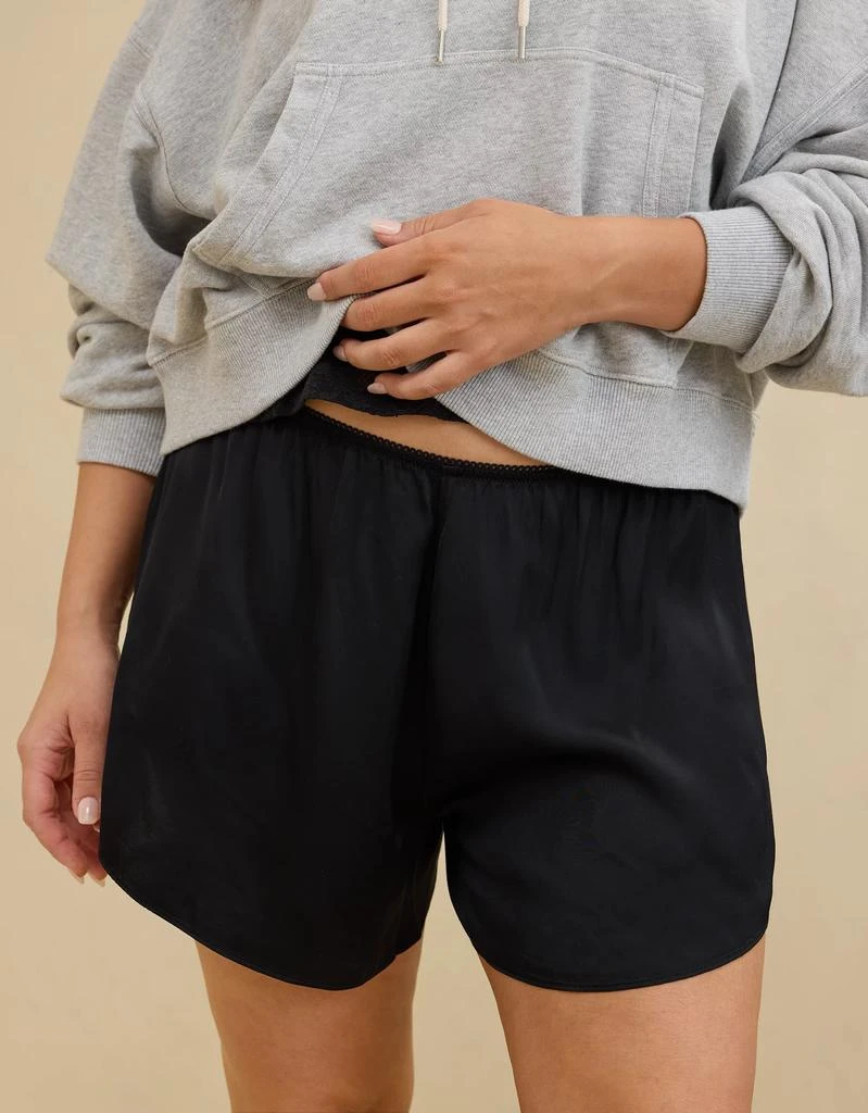 Aerie Aerie Off-Duty Satin Flirty Boxer 1