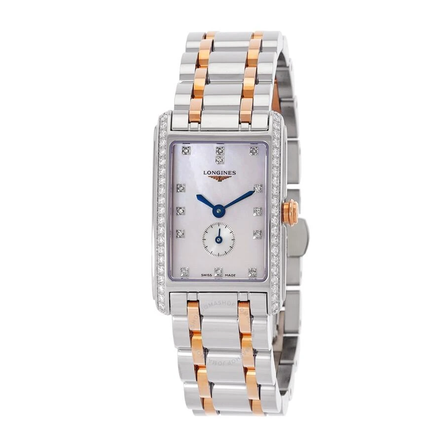 Longines DolceVita Quartz Diamond White Mother of Pearl Dial Ladies Watch L5.255.5.89.7 1