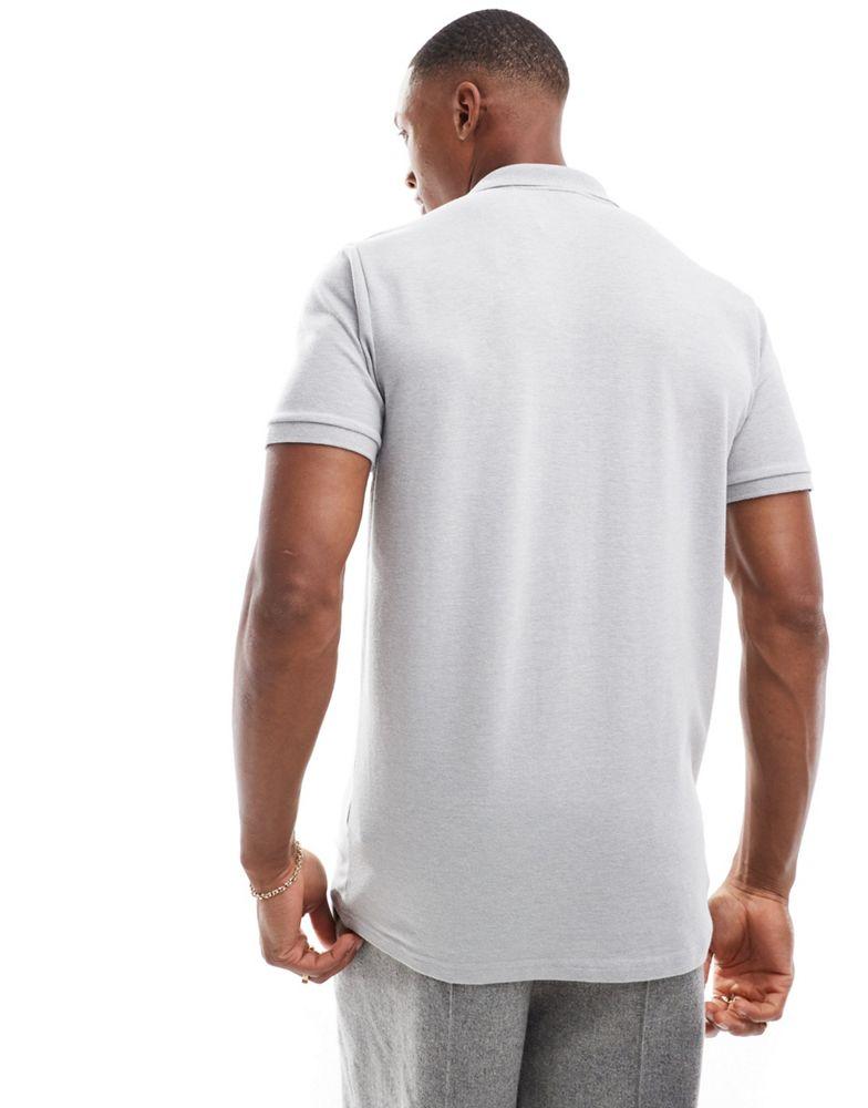 Hollister grey polo shirt on sale