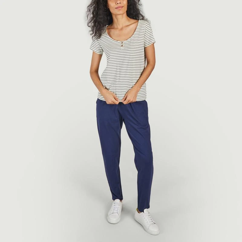 People Tree Striped T-shirt Tianna Navy PEOPLE TREE 4