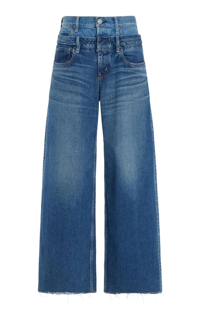 MOUSSY VINTAGE MOUSSY VINTAGE - Bogota Double-Belt Rigid High-Rise Wide-Leg Jeans - Medium Wash - 26 - Moda Operandi 1