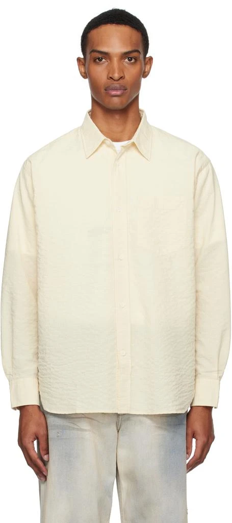 Norse Projects Beige Mo Oversized Check Shirt