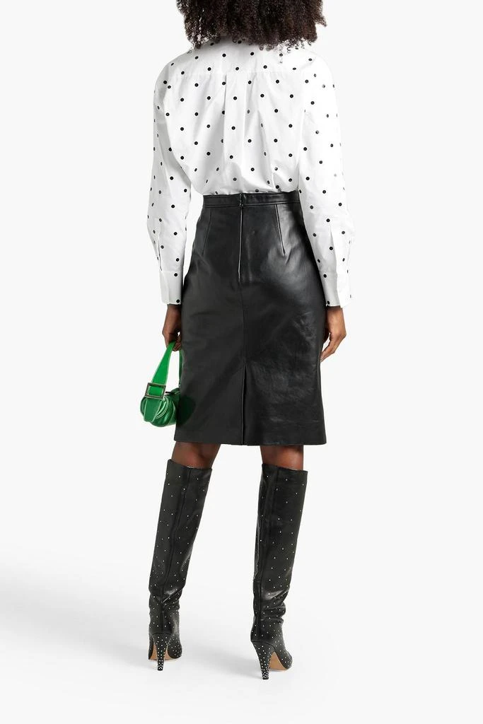 Valentino Sequin-embellished cotton-poplin shirt 3