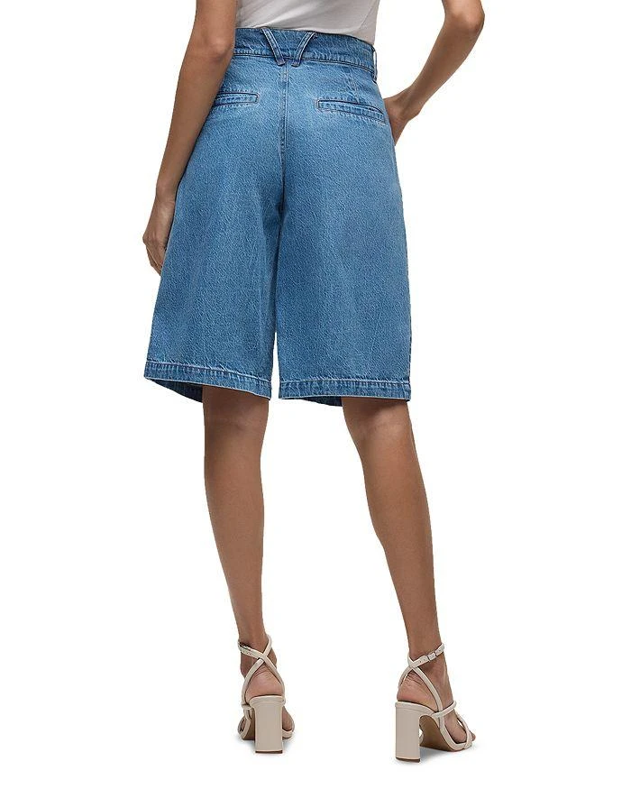 Hudson Denim Pleated Bermuda Shorts 3