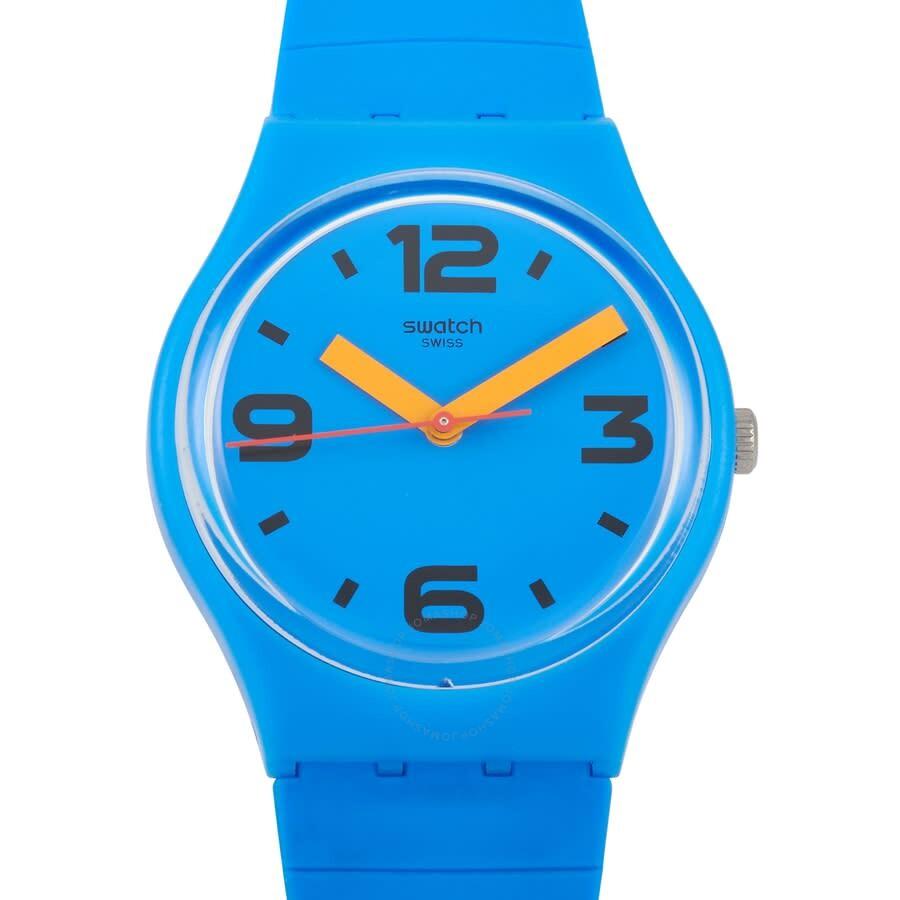 Swatch Pepeblu Quartz Blue Dial Ladies Watch GN251A