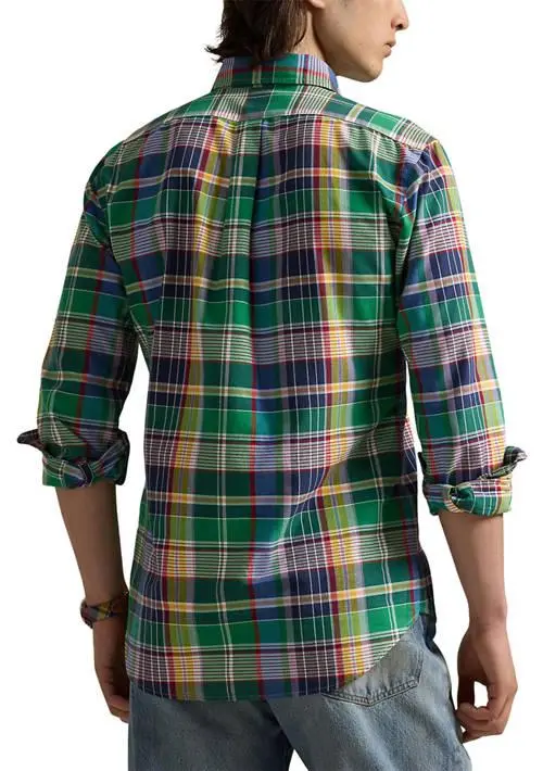 Ralph Lauren Classic Fit Plaid Oxford Shirt 2
