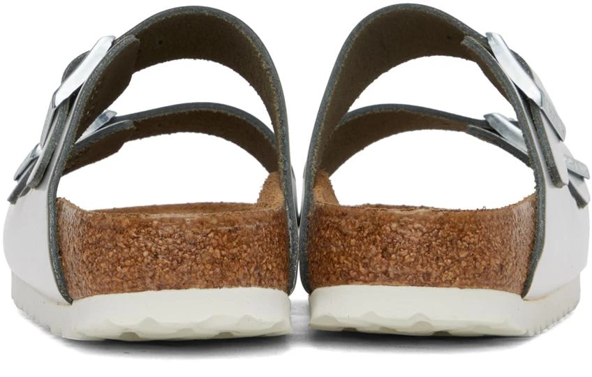 Birkenstock Silver Narrow Arizona Soft Footbed Sandals 2
