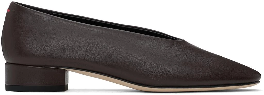 AEYDE Brown Delia Leather Ballerina Flats 1