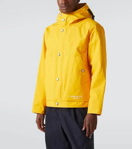 Stone Island Logo laminated cotton poplin raincoat 3