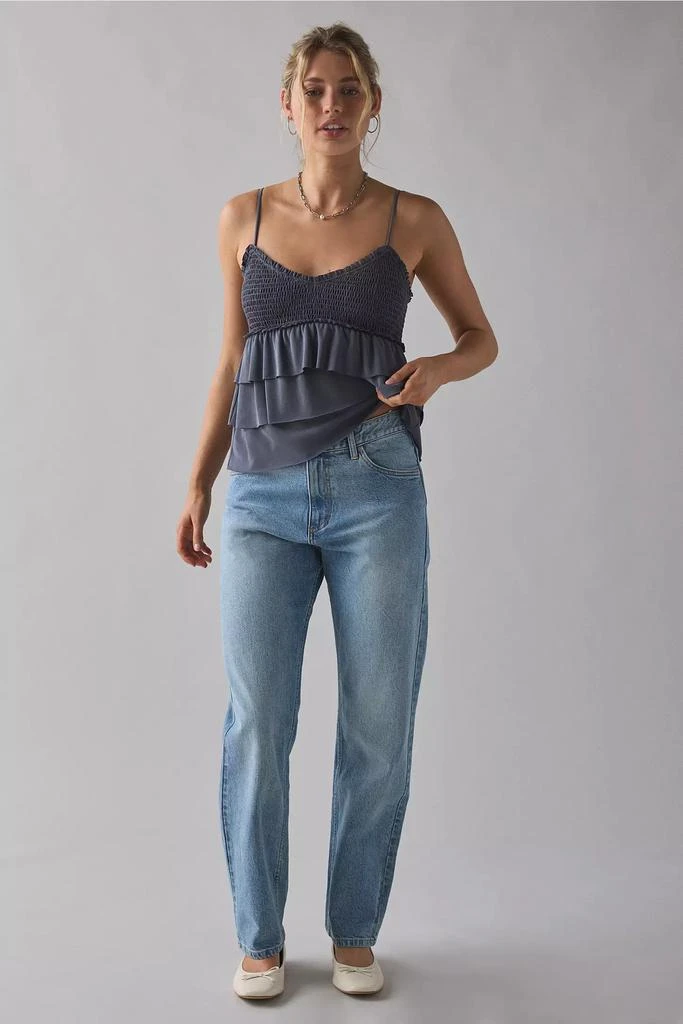 Kimchi Blue Kimchi Blue Heidi Smocked Tiered Ruffle Babydoll Tank Top 1