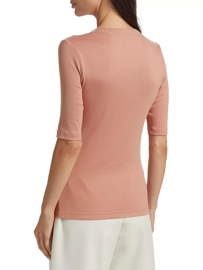 Fabiana Filippi Glitter-Trim Jersey T-Shirt 5