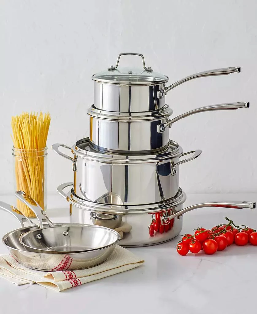 Martha Stewart Castelle Stainless Steel 10 Piece Cookware Set 3