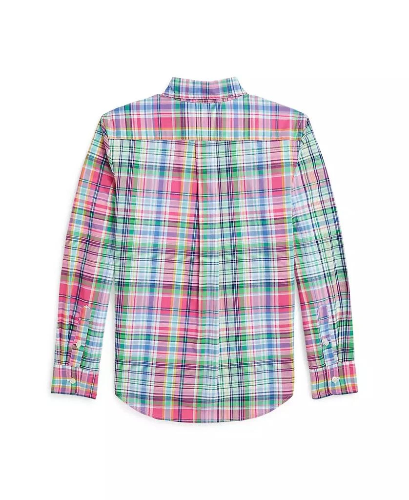 Ralph Lauren Big Boys Plaid Cotton Poplin Shirt 5