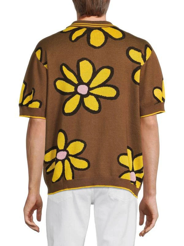 WeSC Tipped Daisy Print Cardigan 2