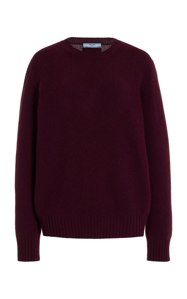 Prada Prada - Cashmere-Wool Top - Burgundy - IT 36 - Moda Operandi