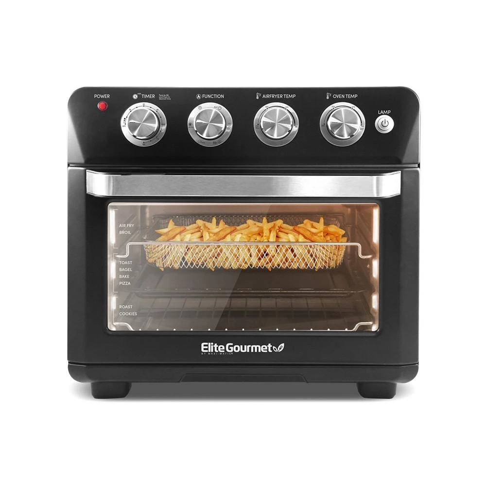 Elite Gourmet 26.5Qt. Air Fryer Convection Oven, XL Capacity, 12" Pizza, Adjustable Timer & Temperature Controls 1