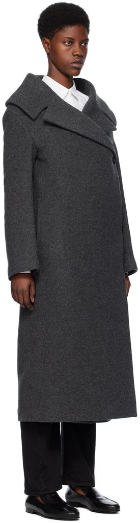 Totême Gray Wrap Coat 2