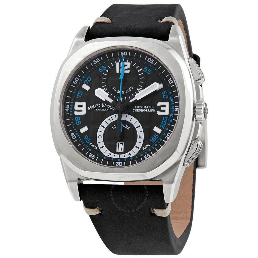 Armand Nicolet JH9 Chronograph Automatic Black Dial Men's Watch A668HAA-NZ-PK4140NR 1