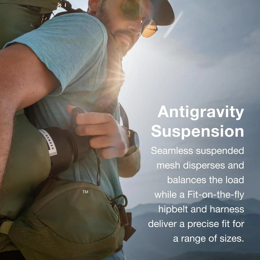 Osprey Osprey Atmos AG 65L Men
s Backpacking Backpack, Black, L/XL 3