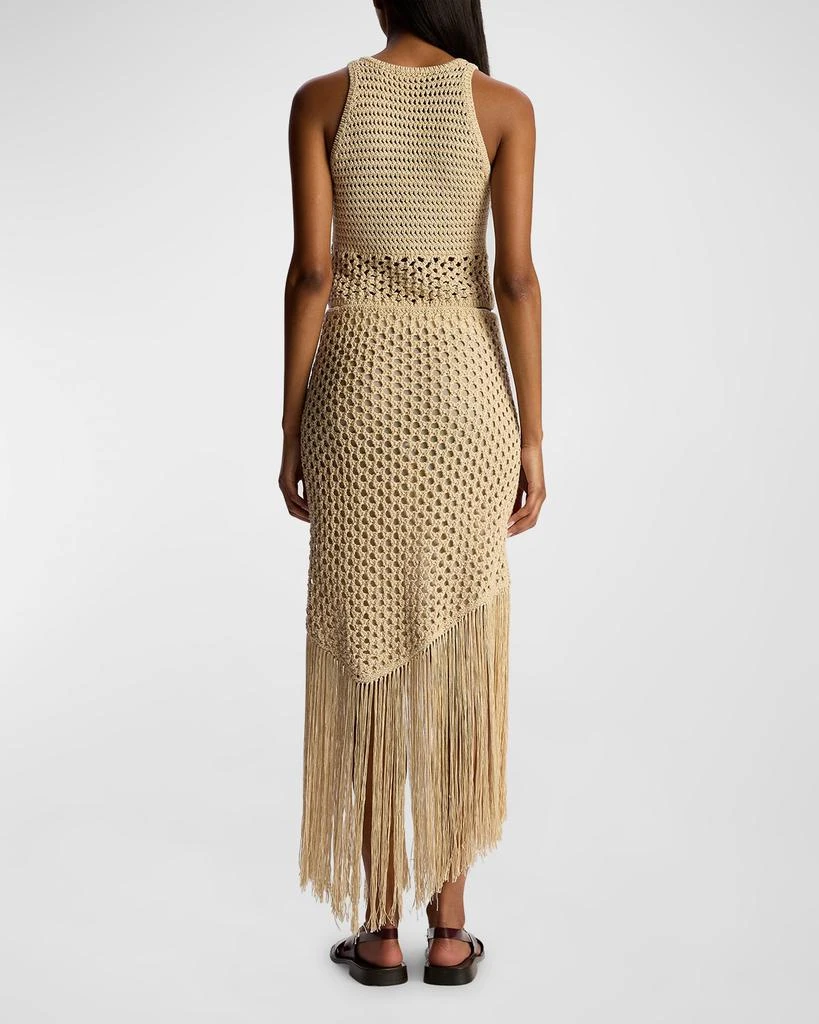 A.L.C. Leona Knit Fringe Midi Skirt 4