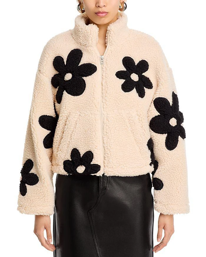 Blank NYC Floral Faux Fur Jacket 7